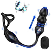 Tapón anal, anillo vibrador para el pene, bolas anales, masajeador de próstata, vibrador, juguetes anales